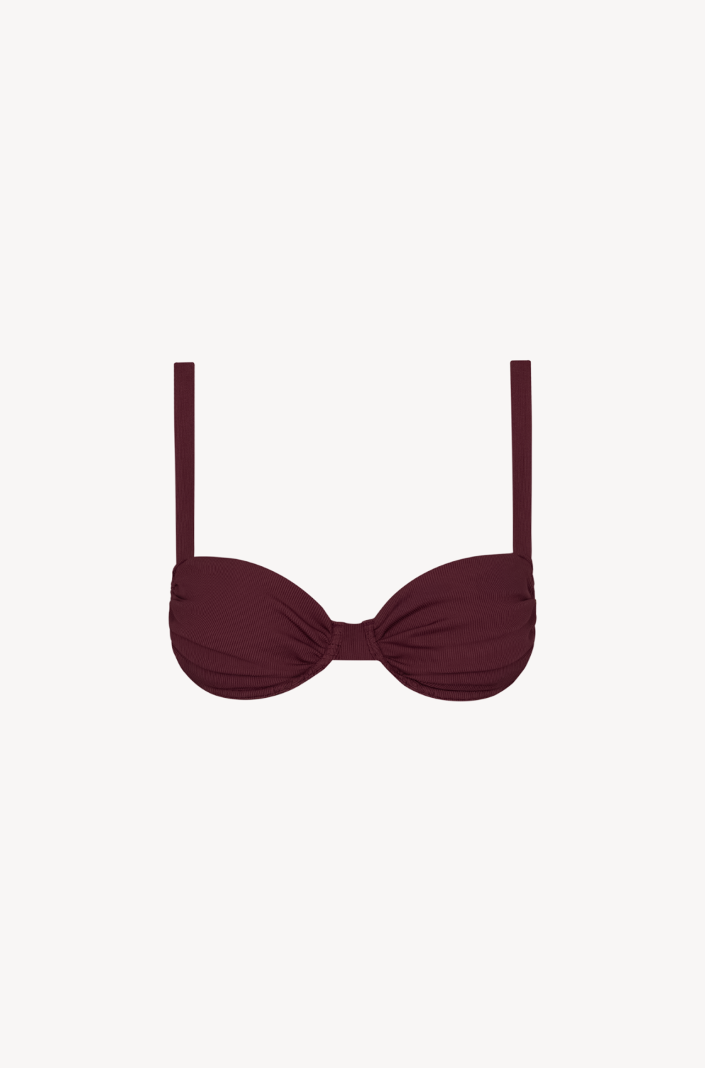 Mini Rib Maroon Aless Bra / Maroon Rib - – BELAMER