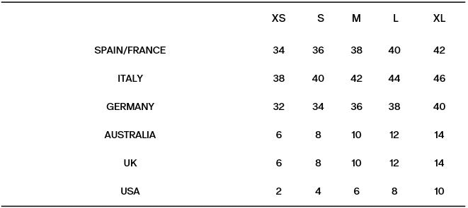 Size Guide – BELAMER